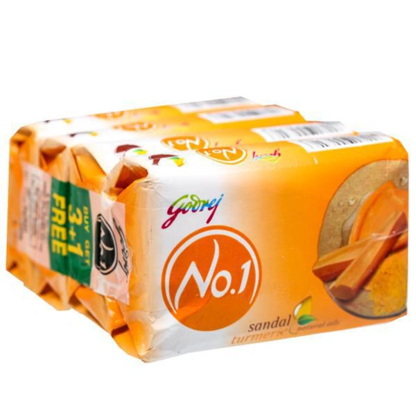 Godrej NO.1 Sandal Soap 45G X 4 - (Buy 3 Get 1 Free)