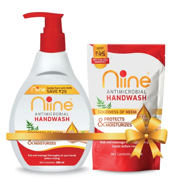 Niine Handwash Dispenser Free Rs.45 Refill Pack - 200ml