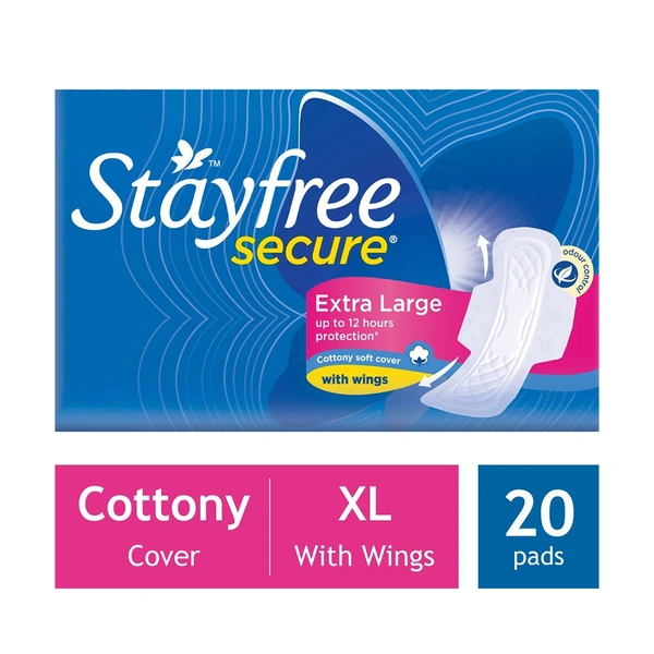 Stayfree Secure Cottony XL - 20 Pads