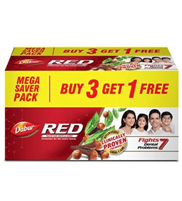 Dabur Red Paste Toothpaste - 150G X 4