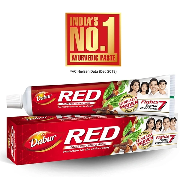 Dabur Red Paste Toothpaste - 150G X 4
