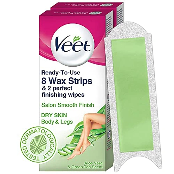 Veet Vaxing Kit - 8 N + 2 Wipes