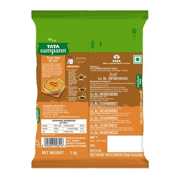 TATA SAMPANN UNPOLISHED TOOR DAL 1kg