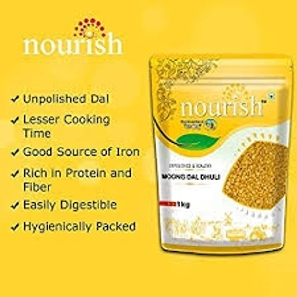NOURISH  UNPOLISHED MOONG DAL DHULI 500gm