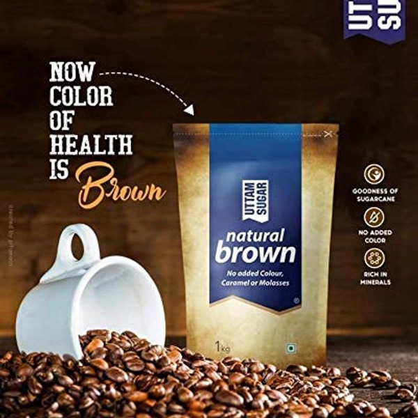 UTTAM SUGAR  NATURAL BROWN SUGAR 1kg