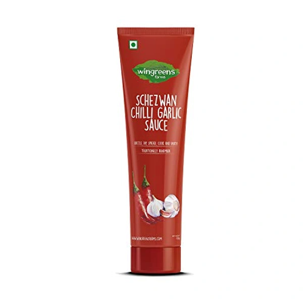 WINGREENS FARMS  SCHEZWAN CHILLI GARLIC SAUCE 180gm