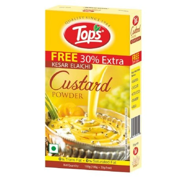TOPS CUSTARD POWDER KESAR ELAICHI 130gm