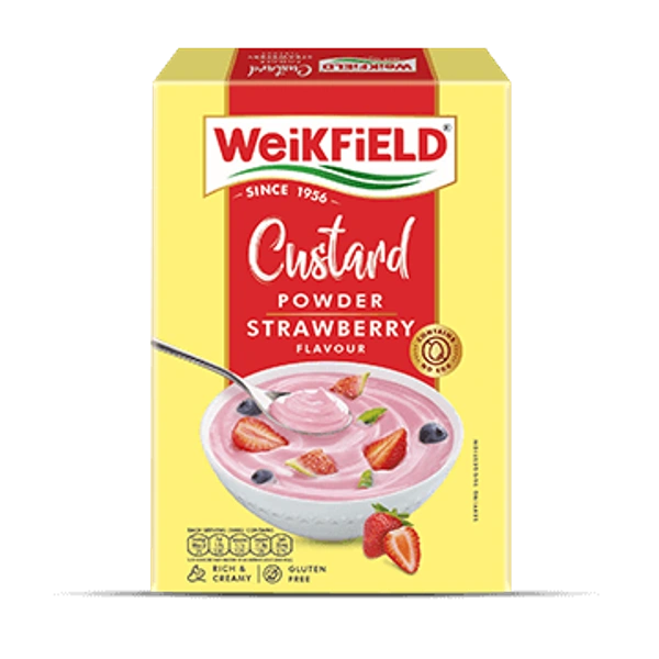 WEIKFIELD  CUSTARD POWDER STRAWBERRY FLAVOUR 75gm