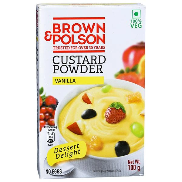 BROWN & POLSON CUSTARD POWDER VANILA 100gm