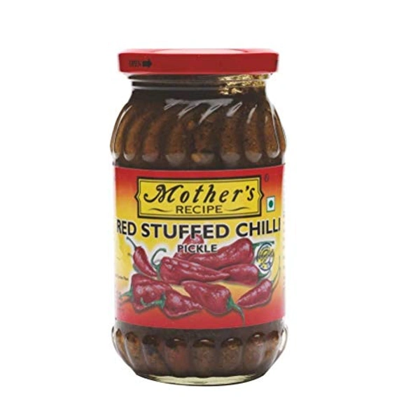 MOTHER'S RECIPE  RED STUFFED CHILLI PICKLE 400g