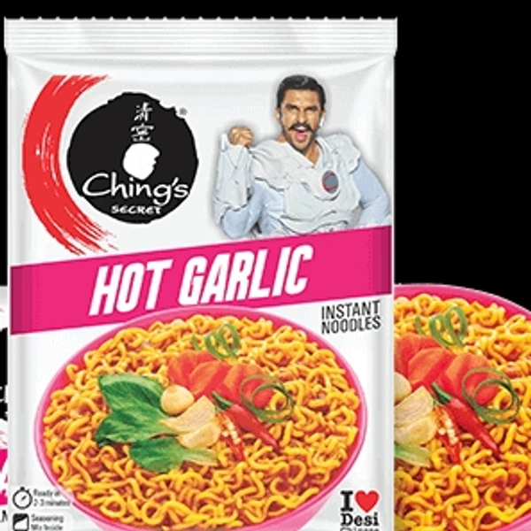 CHING'S SECRET  HOT GARLIC INSTANT NOODLES 60gm