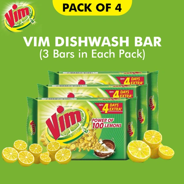 VIM BAR WITH POWER OF LEMONS 4U×100gm