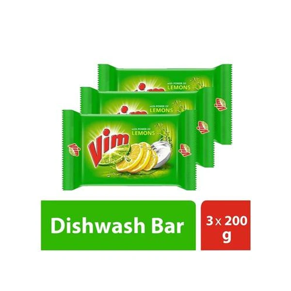 VIM BAR WITH POWER OF LEMONS 3×200gm