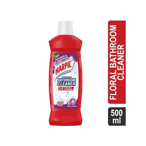 HARPIC DISINFECTANT BATHROOM CLEANER FLORAL BLOOM 500ml