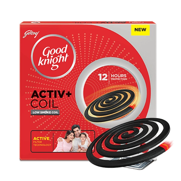 GODREJ GOOD KNIGHT  ACTIV+ COIL LOW SMOKE COIL 10N 