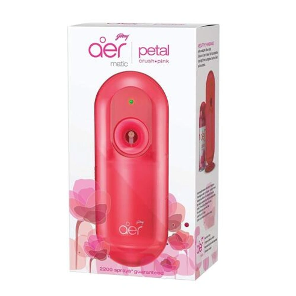 GODREJ AER  MATIC PETAL CRUSH PINK 225ml