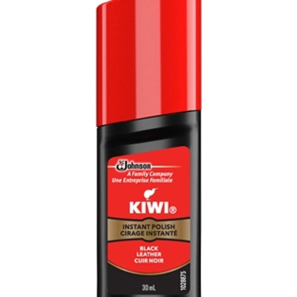 KIWI INSTANT POLISH BLACK LEATHER 40ml