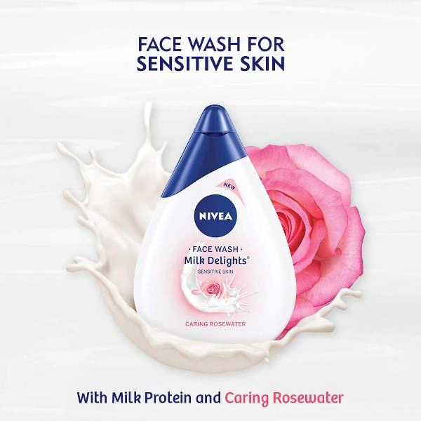 NIVEA MILK DELIGHT FACEWASH ROSE 50ml