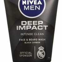 NIVEA MEN  DEEP IMPACT INTENSE CLEAN FACE AND BEARD WASH50g