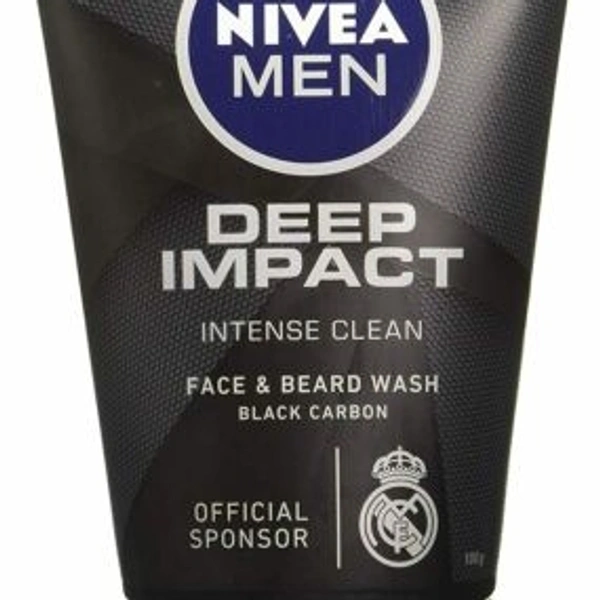 NIVEA MEN  DEEP IMPACT INTENSE CLEAN FACE AND BEARD WASH50g