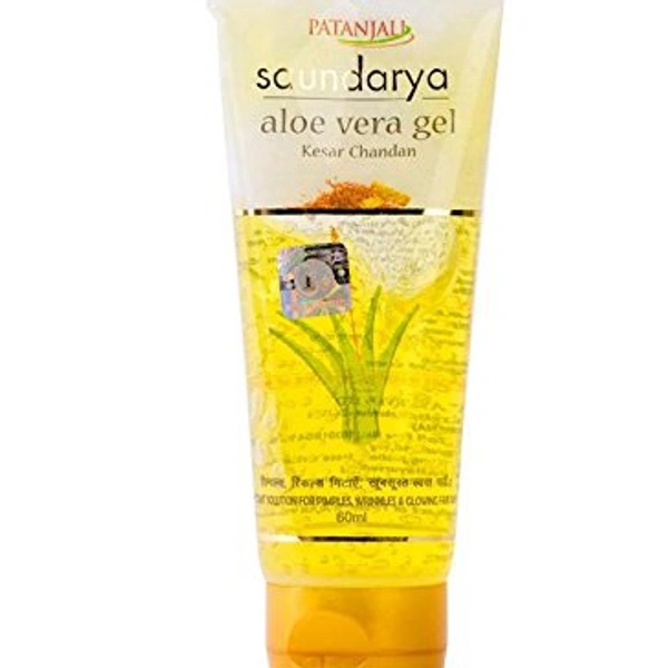PATANJALI  SAUNDARYA ALOE VERA GEL KESAR CHANDAN 60ml
