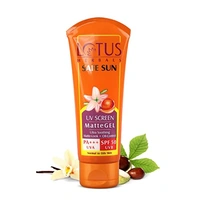 LOTUS HERBALS  SAFE SUN UV SCREEN MATTE GEL SPF50UVB 50gm