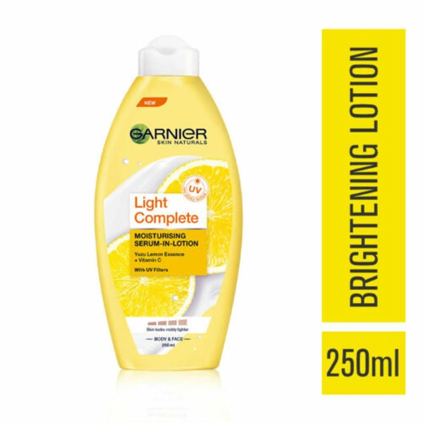 GARNIER SKIN NATURALS LIGHT COMPLETE MOISTURISING SERIM-IN- LOTION 250ml