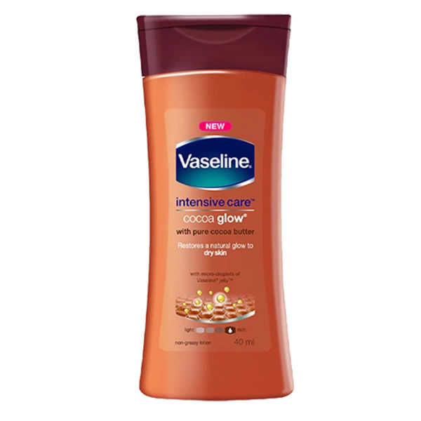 VASELINE  INSTENSIVE CARE COCOA GLOW BODY LOTION 100ml