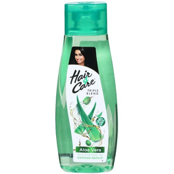 HAIR & CARE  TRIPLE BLEND  ALOE VERA NON-STICKY HAIR OIL 100ml