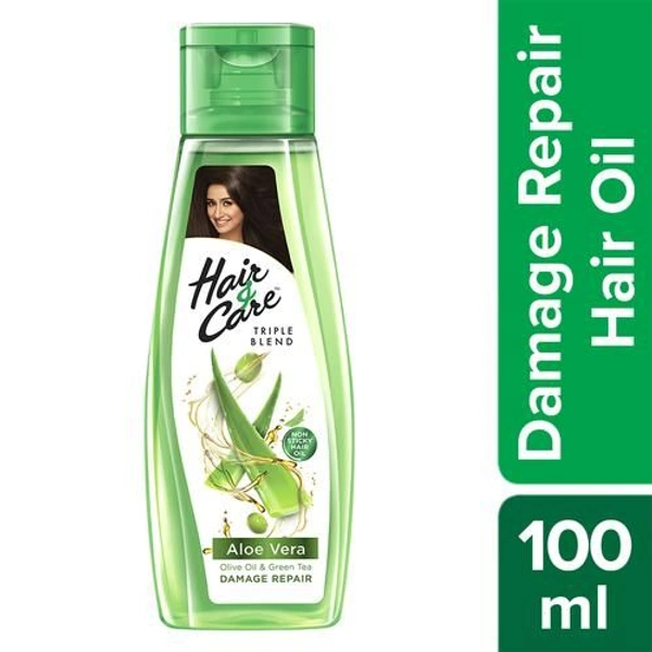 HAIR & CARE  TRIPLE BLEND  ALOE VERA NON-STICKY HAIR OIL 100ml