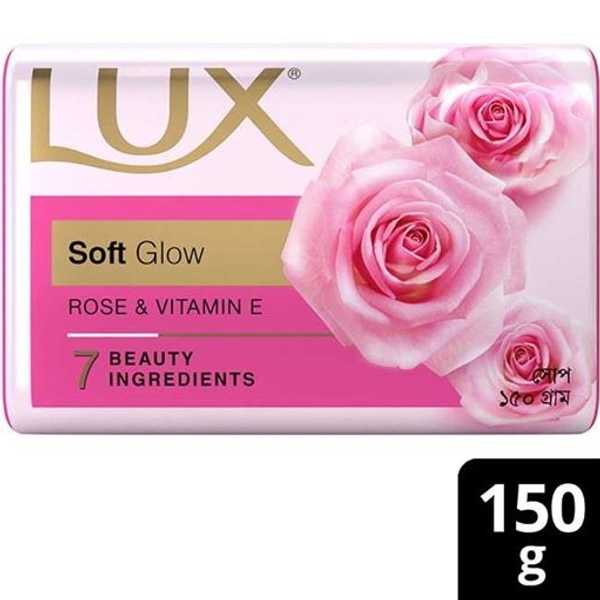 LUX  SOFT GLOW ROSE & VITAMIN E 3×150gm