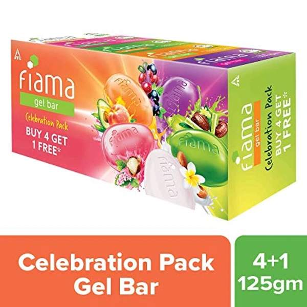FIAMA GEL BAR CELEBRATION PACK BUY 4 GET 1FREE