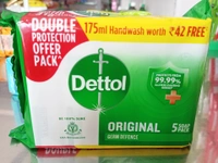 DETTOL  ORIGINAL GERM DEFENCE 5 SOAP PACK