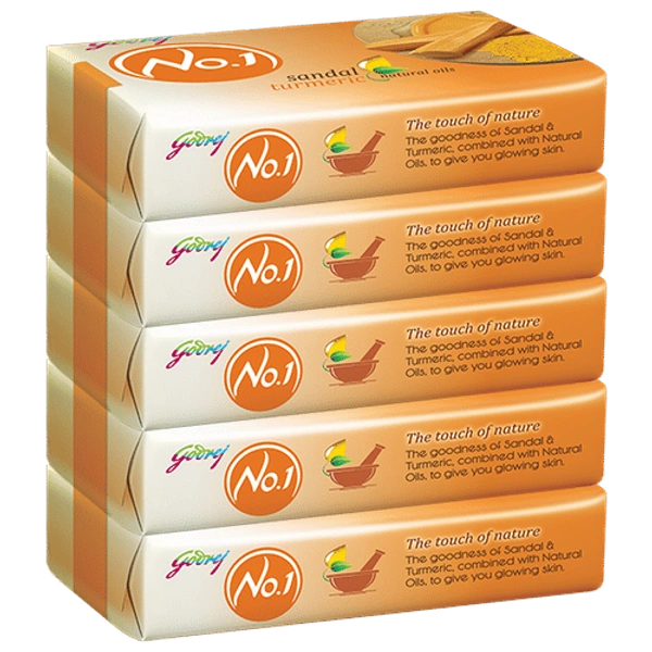 GODREJ NO.1 SANDAL TUMERIC NATURAL OIL 5U×100gm