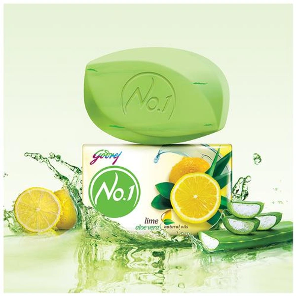 GODREJ NO.1 LIME ALOE VERA NATURAL OIL 5U ×100gm