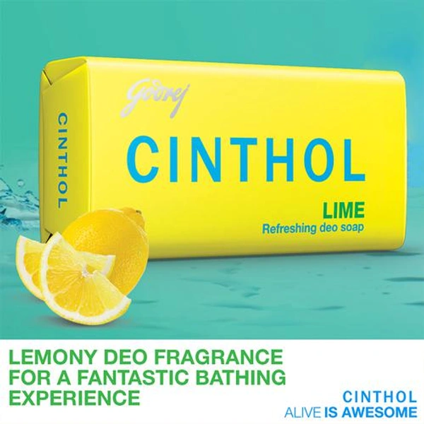 GODREJ CINTHOL  LIME REFRESHING DEO SOAP 4U×75gm