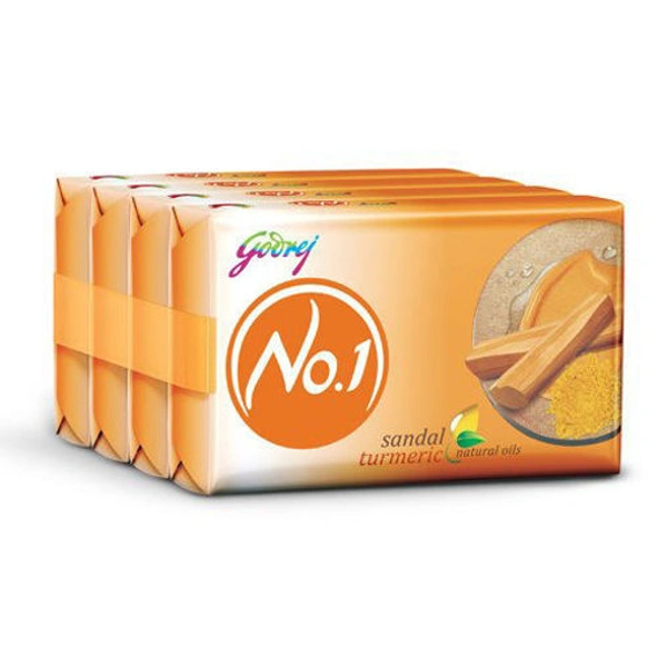 GODREJ NO.1 SANDAL TUMERIC NATURAL OIL 4U×50gm