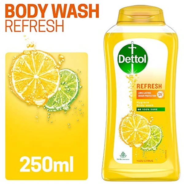 DETTOL  REFRESH HYGIENE BODY WASH YUZU CITRUS 250ml