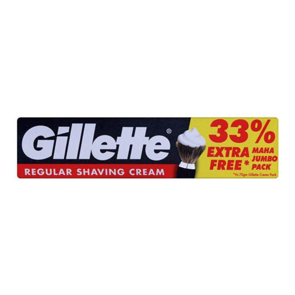 GILLETTE REGULAR SHAVING CREAM 93.1gm