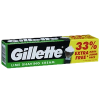 GILLETTE  LIME SHAVING CREAM 93.1gm