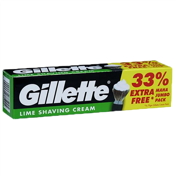 GILLETTE  LIME SHAVING CREAM 93.1gm