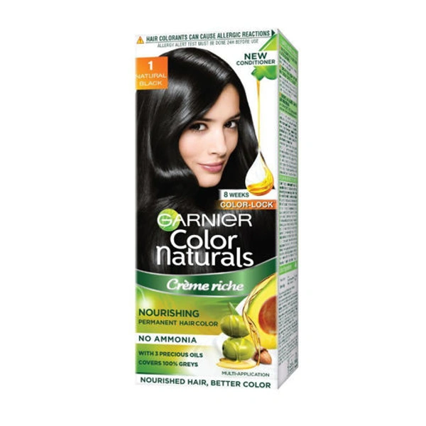 GARNIER COLOR NATURALS  CREME RICHE NATURAL BLACK 1