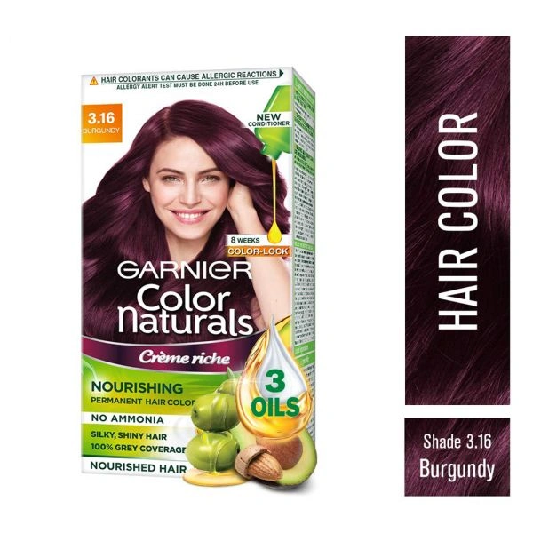 GARNIER COLOR NATURALS CREME RICHE BURGUNDY 3.16 70ml+60g