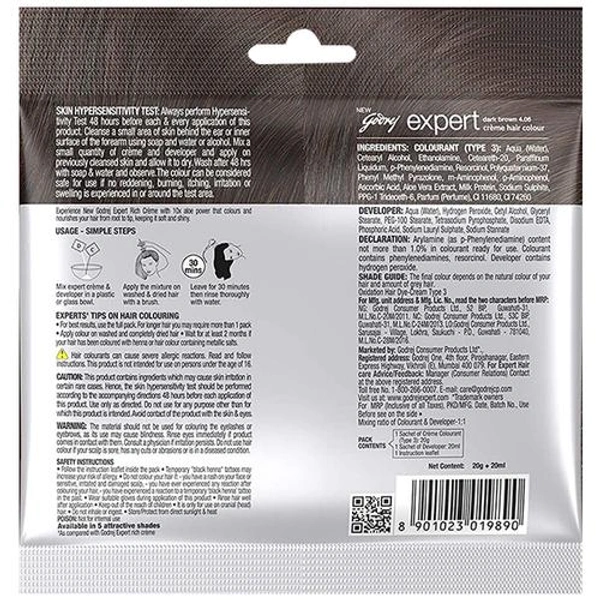 GODREJ EXPERT  RICH CREME DARK BROWN 4.06 20g+20ml