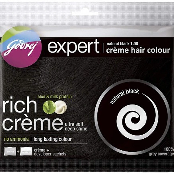 GODREJ EXPERT  RICH CREME NATURAL BLACK MINI PACK 