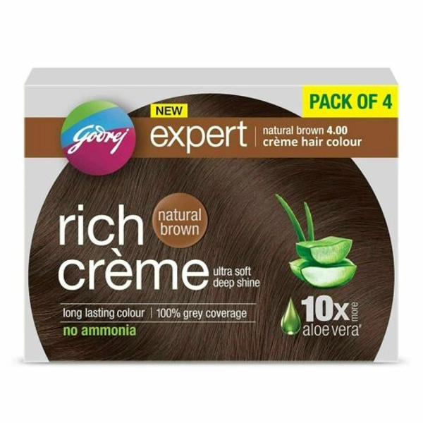 GODREJ EXPERT  RICH CREME NATURAL BROWN 4.0 20gm+20ml