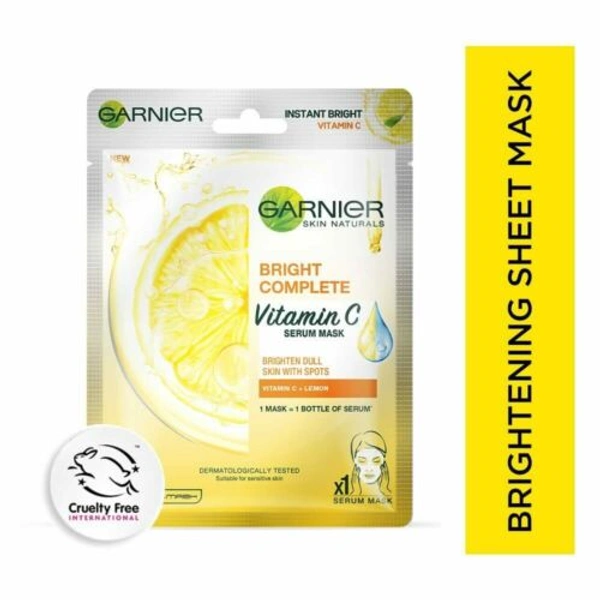 GARNIER SKIN NATURALS BRIGHT COMPLETE VITAMIN C SERUM MASK 28gm