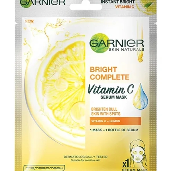 GARNIER SKIN NATURALS BRIGHT COMPLETE VITAMIN C SERUM MASK 28gm