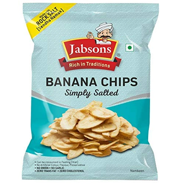 JABSONS  BANANA CHIPS SIMPLY SALTED 150gm