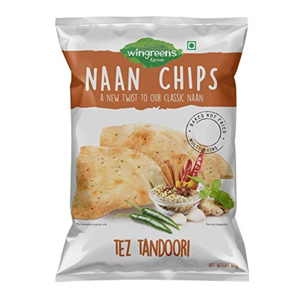 WINGREENS FARMS NAAN CHIPS TEZ TANDOORI 30gm